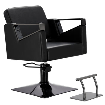 Scaun coafor / frizerie Black Tomas, pompa hidraulica, rotativ