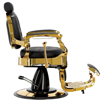 Scaun profesional de frizerie Barber King - Auriu