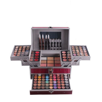 Trusa machiaj 196 nuante, geanta mare Miss Rose, Roz