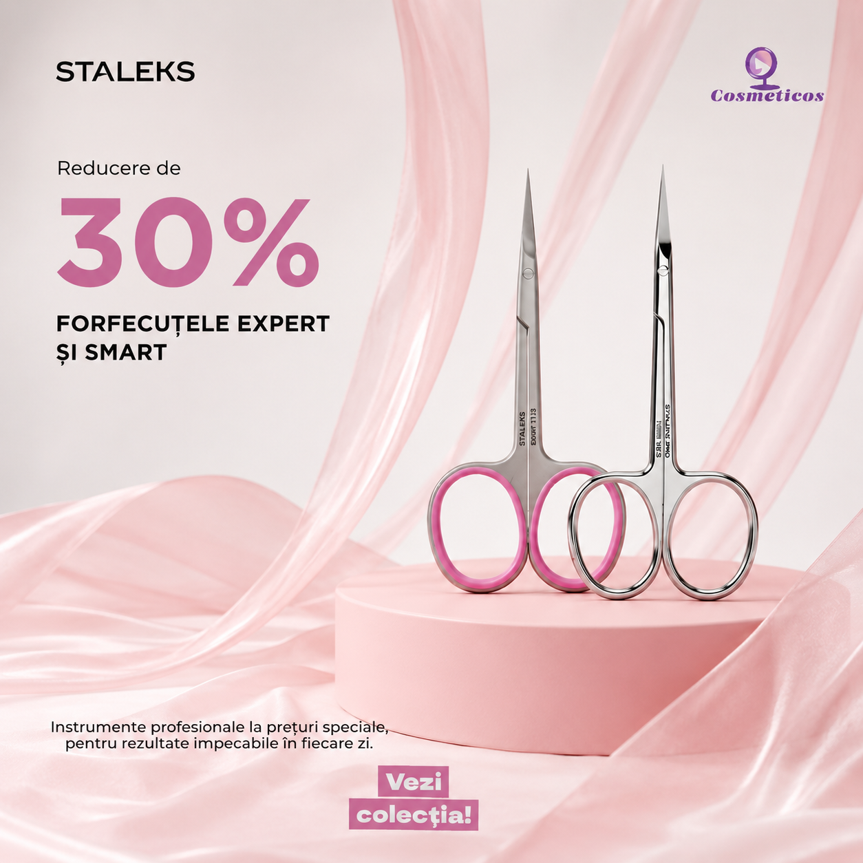 Staleks reducere 30% forfecute expert si smart