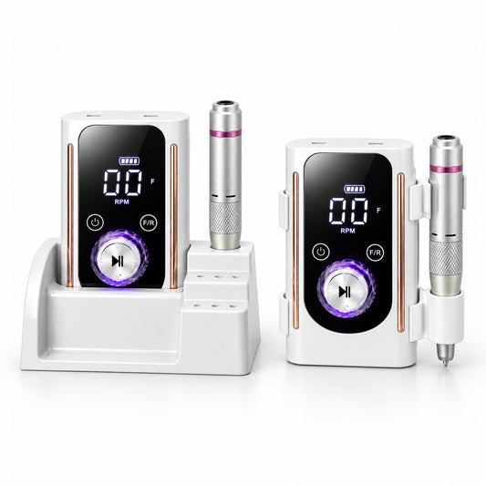 Freza electrica profesionala wireless BQ-112 50W 45000 RPM cu display LED si mandrina