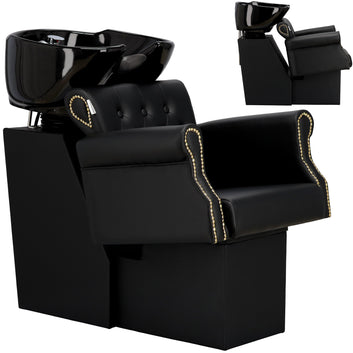 Scafa coafor/frizerie KIVA cu bol ceramic mobil, armatura si baterie