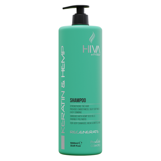 Keratin Shampoo, 1000ml Hiva