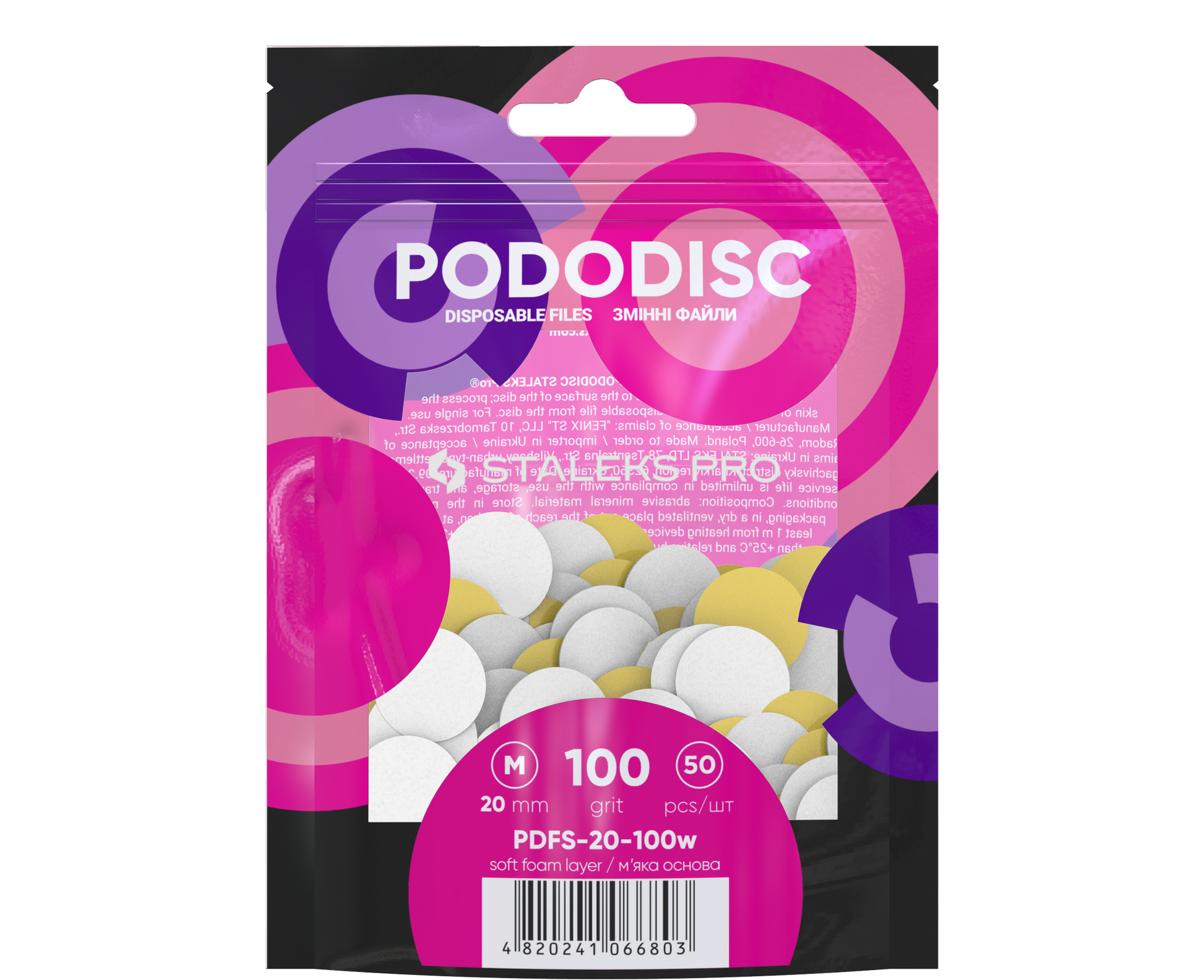 Rezerve pododisc Staleks 20mm granulatie 100 set 50 buc
