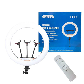 RING LIGHT LED 56cm, 55w, trepied 2m, telecomanda