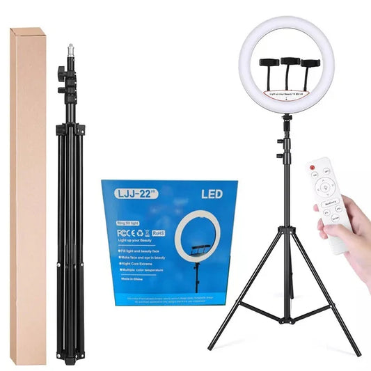 Lampa circulara 46cm Ring light 460 LED, telecomanda