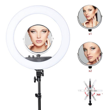 Oglinda cu doua fete pentru Ring Light – Compatibila HQ-21N / RL-18