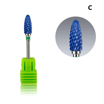 Capat Freza Carbid Tungsten Conic Albastru – Bit Abrazivitate Dura