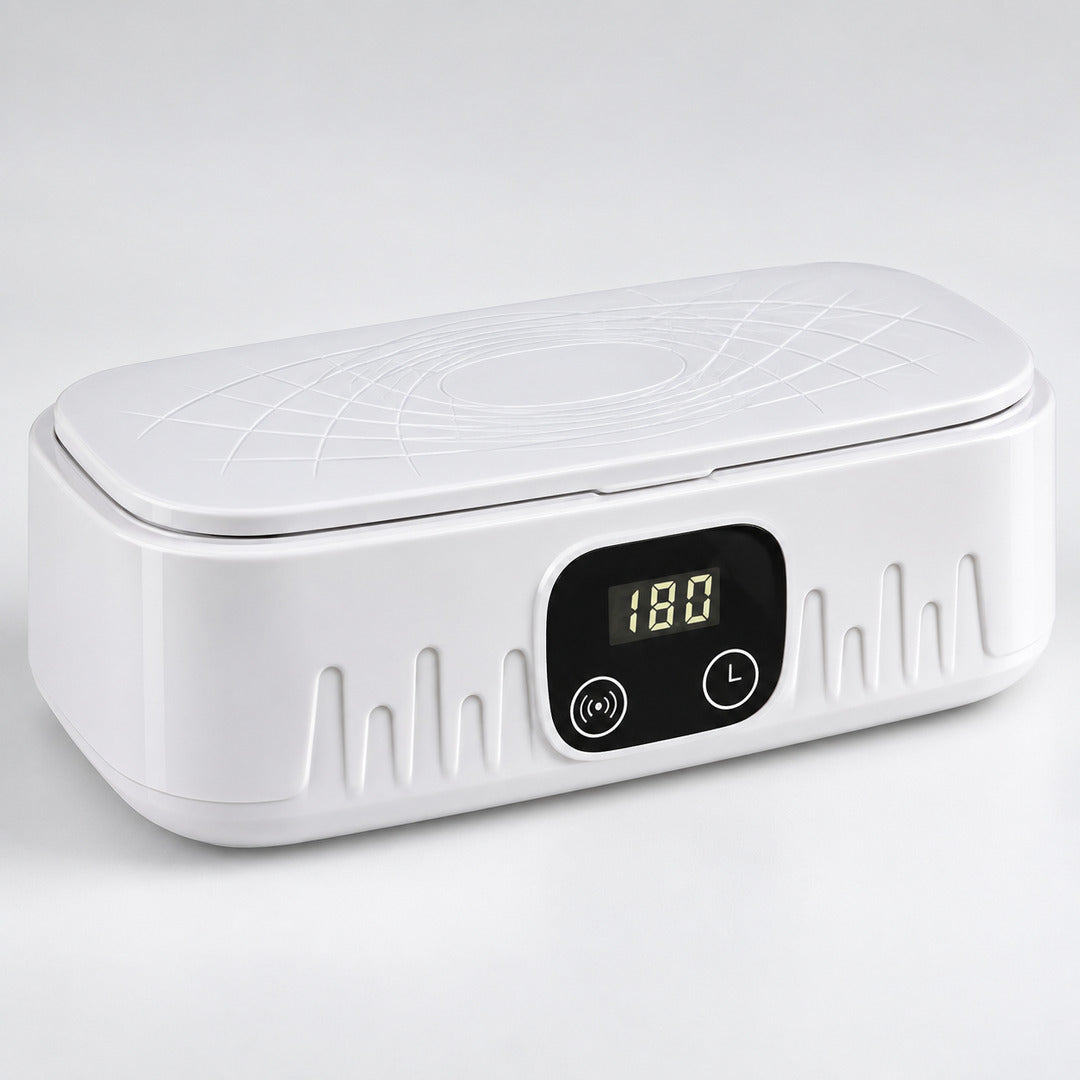 Aparat de curatare cu ultrasunete 400 ml cu afisaj digital, temporizari de 90, 180, 270 si 450 de secunde si doua butoane de control