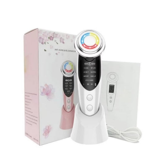 Aparat pentru intinerirea pielii | 7in1 | masaj facial, lifting, anti rid, lumina led, curatare pori, indepartare riduri si cearcane