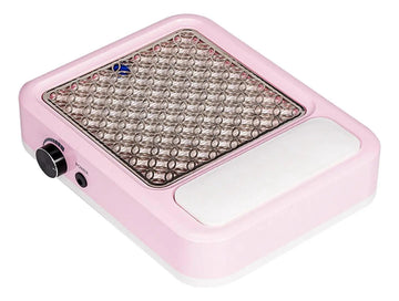 Aspirator praf unghii profesional 868-1, 108W, roz, cu suport pentru mana
