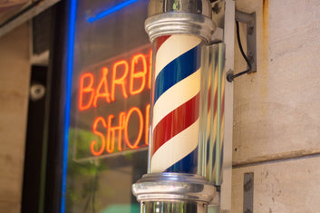 Sigla Barber Shop, Reclama luminoasa frizerie, Barber Pole, 88CM c