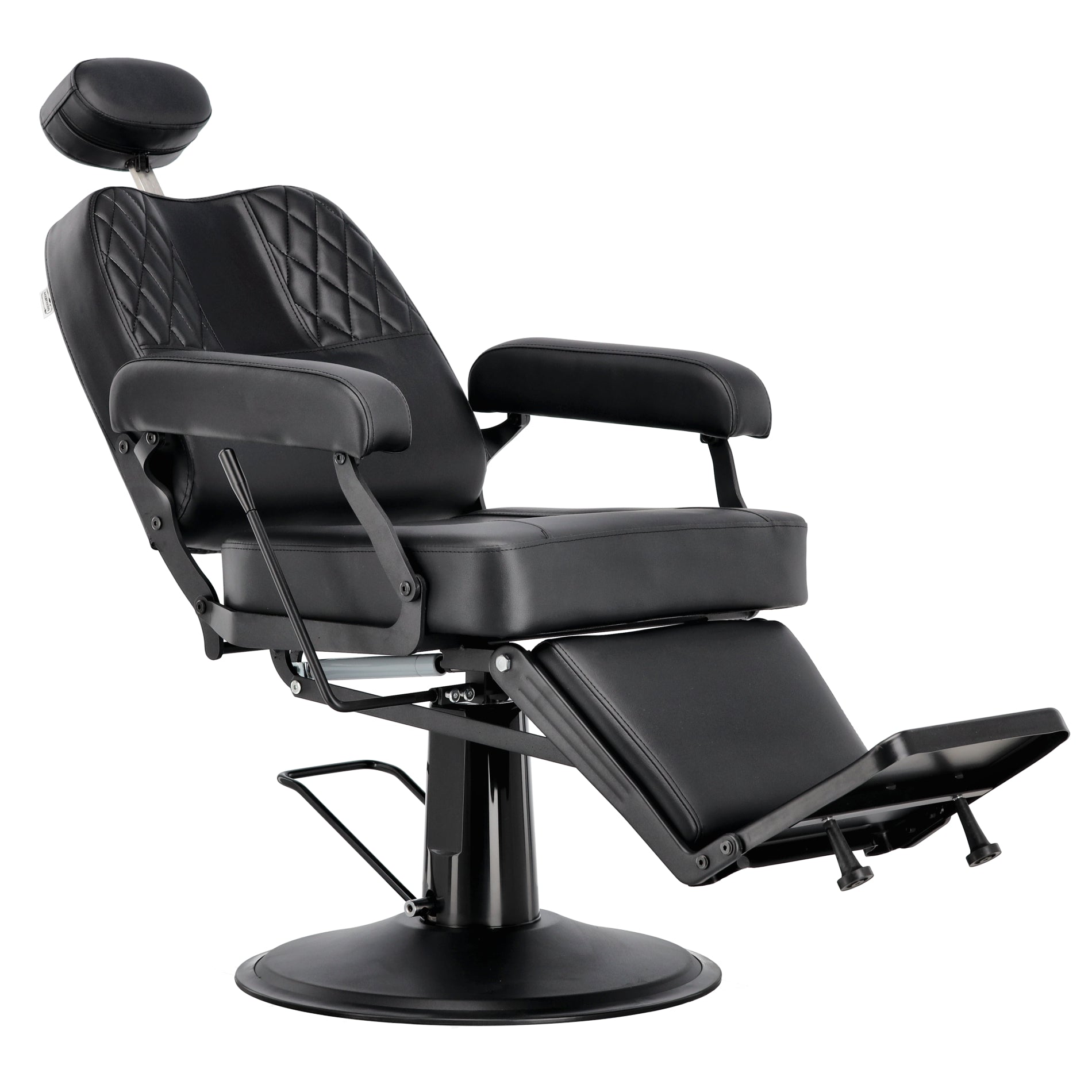 Baza hidraulica rotunda pentru fotoliu profesional barber Nestor utilizat in saloane de frizerie