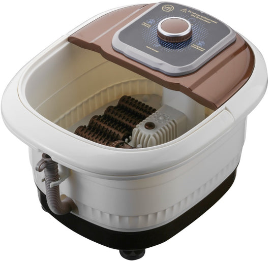 Cădiță digitală pentru pedichiură cu încălzire, vibromasaj și lumină infraroșie – culoare maro eleganta