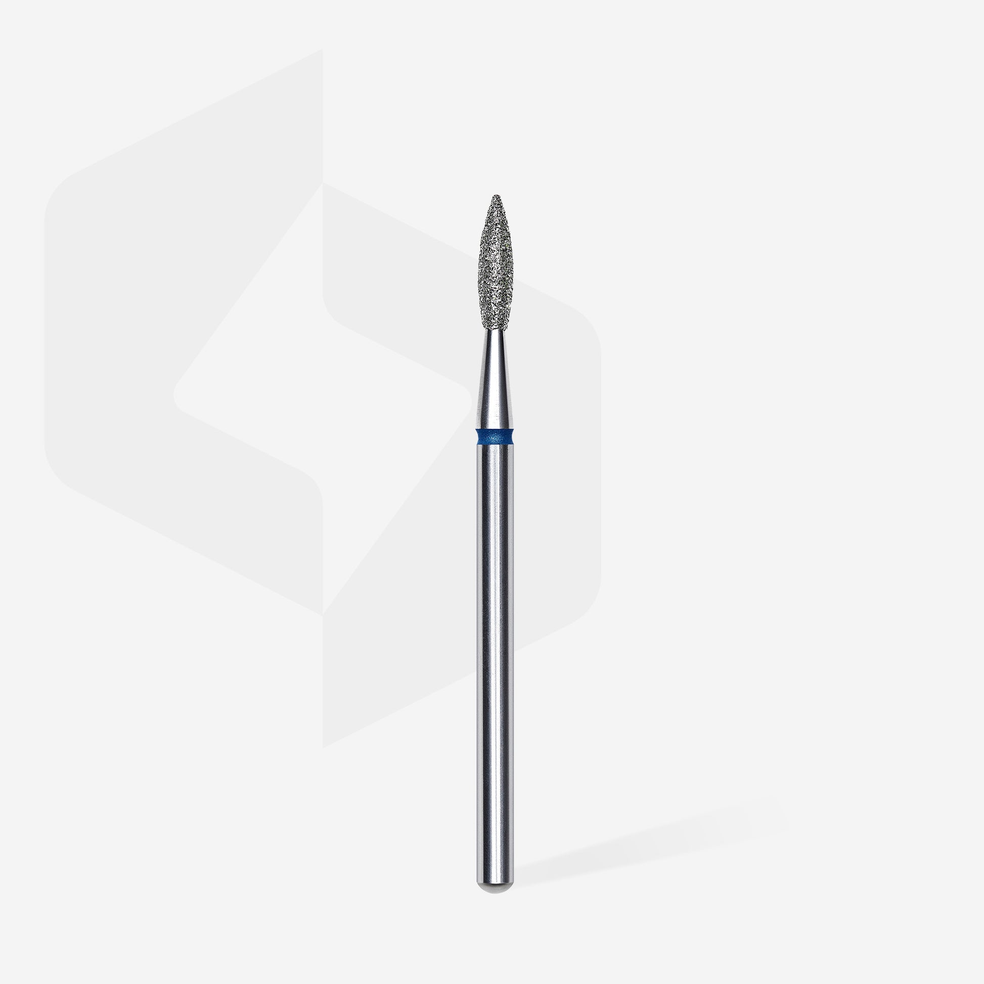 Capat freza bit diamantat flacara ascutita Staleks Expert 2.1mm 8mm abraziune medie albastra