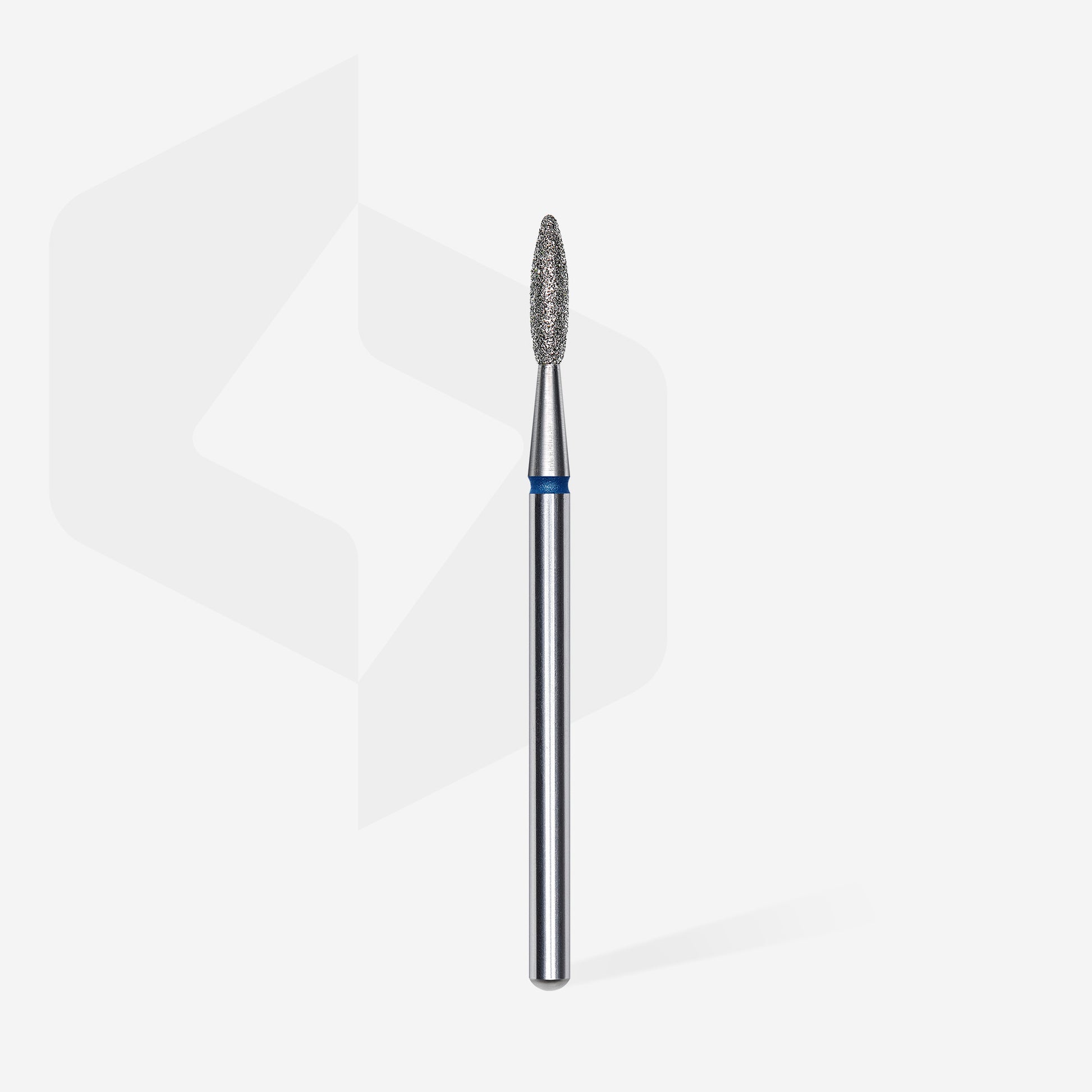 Capat freza bit diamantat flacara Staleks Expert 2.1mm 8mm abraziune medie albastra FA10B021/8