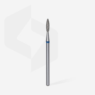 Capat freza bit diamantat flacara Staleks Expert 2.1mm 8mm abraziune medie albastra FA10B021/8