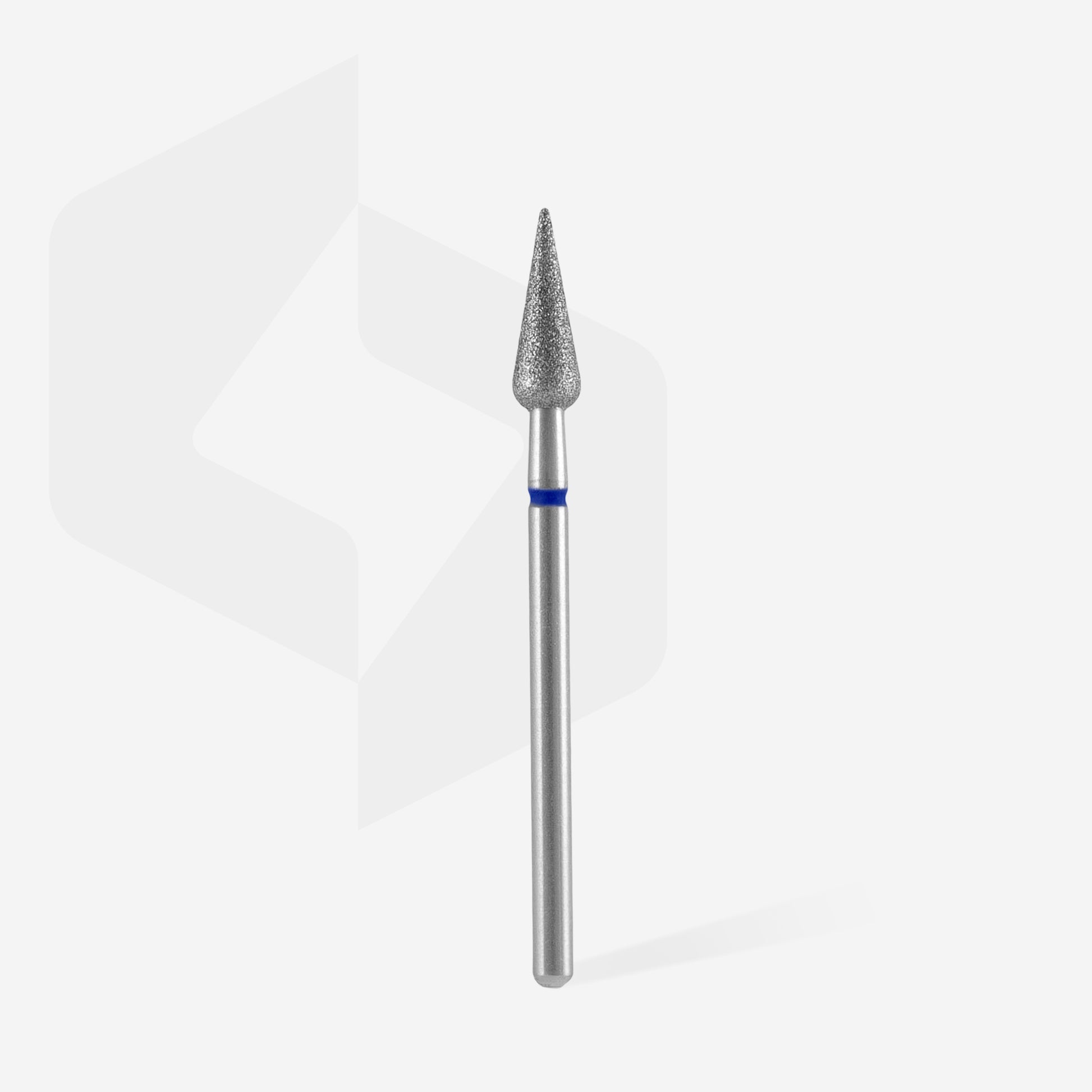 Capat freza bit diamantat para ascutita Staleks Expert 4mm 12mm albastru FA100B040/12