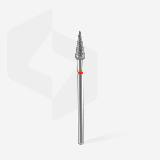 Capat freza bit diamantat para ascutita Staleks Expert 4mm, 12mm abraziune fina rosie FA100R040/12