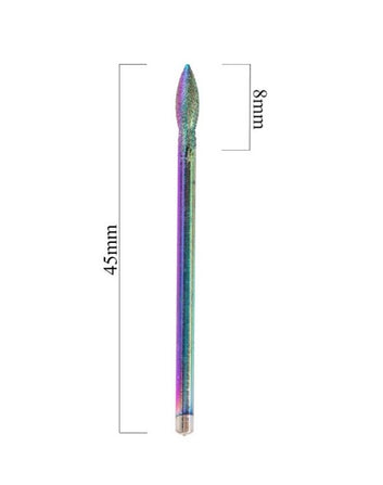 Freza diamantată Unicorn în formă de lacrimă – Nr. 18 (Design curcubeu)