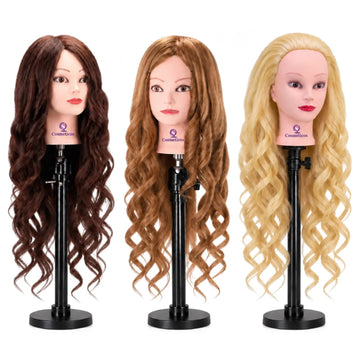 Capete de practică cu păr natural ondulat în nuanțele brunet, șaten și blond