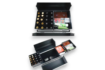 Geanta Troler Profesionala pentru Cosmetica si Manichiura – Compartimentata