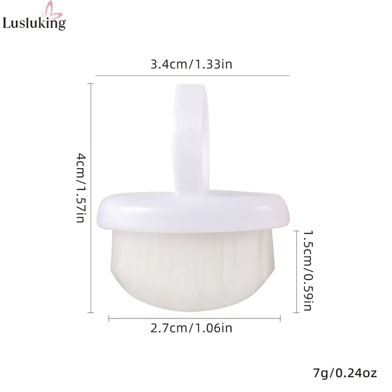 Schita grafica pe fundal alb care prezinta dimensiunile si cotele exacte ale periei tip inel pentru praf