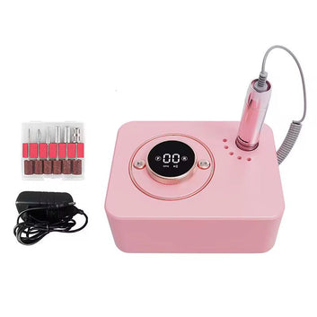Freza Electrica Profesionala BQ-107 | Reincarcabila | 35.000 RPM | Display Digital | Roz