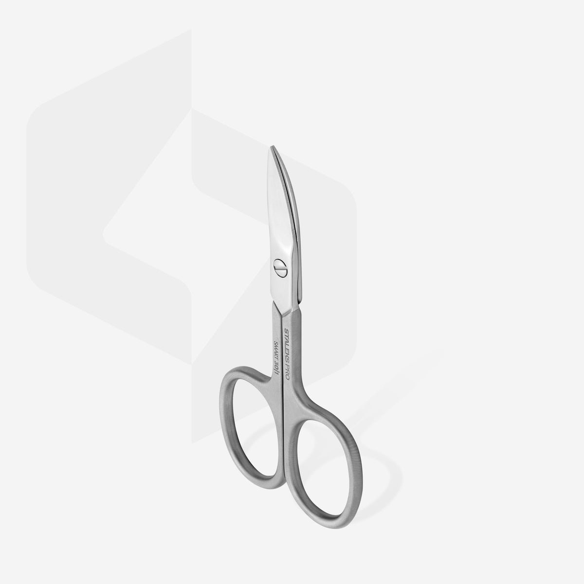 Forfecuță pentru unghii naturale STALEKS SMART SS-30/1, cu lame întărite de 30 mm, mânere drepte scurtate și inele clasice, prezentată integral pe fundal deschis.