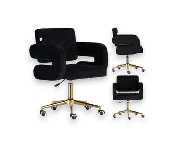 Scaun Profesional Coafor/Frizerie Amalfi – Design Ergonomic cu Suport Cromat