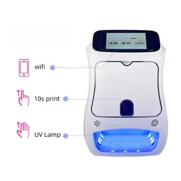 Funcții inteligente pentru imprimanta automată de unghii cu conectivitate WiFi, imprimare HD, poziționare precisă și design profesional pentru nail art modern