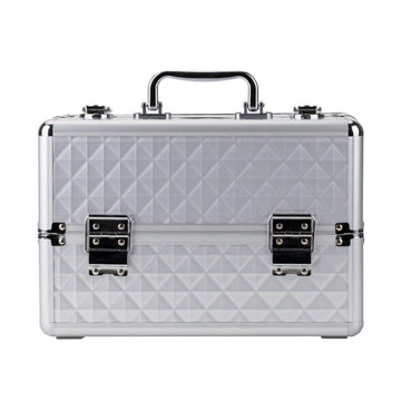 Geanta medie cu organizator | Diamond 3D | SILVER | marimea M