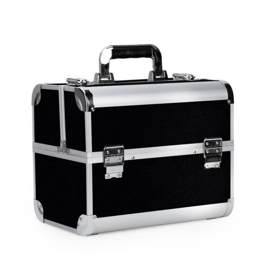 Geanta cosmetica cu organizator | Negru | Marimea L