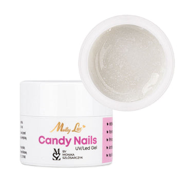 Gel Candy Nails MollyLac HEMA Free - Candy Snow, 5g