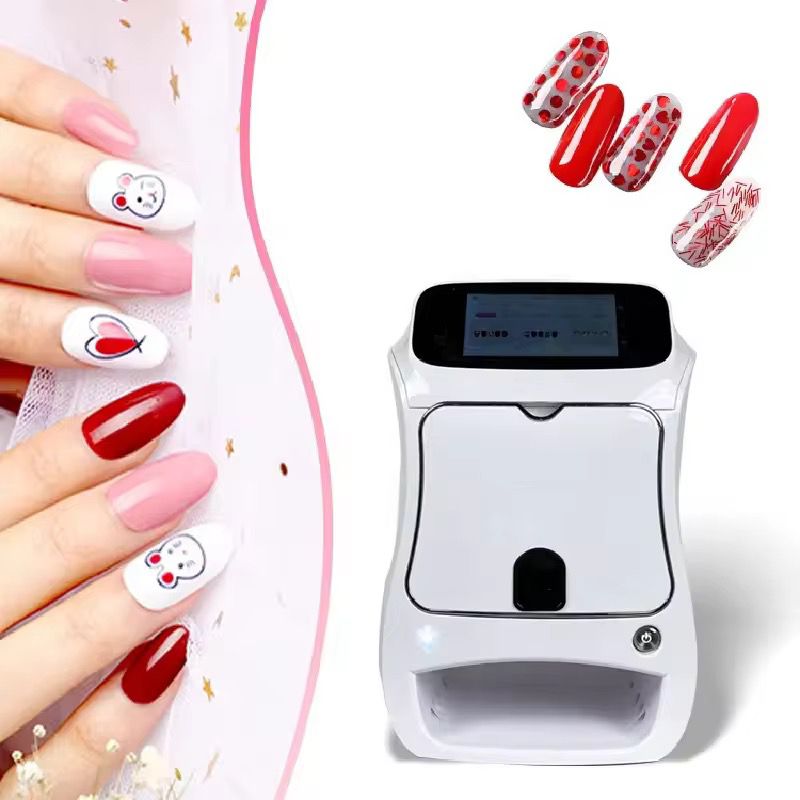 Imprimantă smart pentru unghii folosită pentru design-uri creative, manichiură profesională, nail art modern și imprimare automată de mare precizie