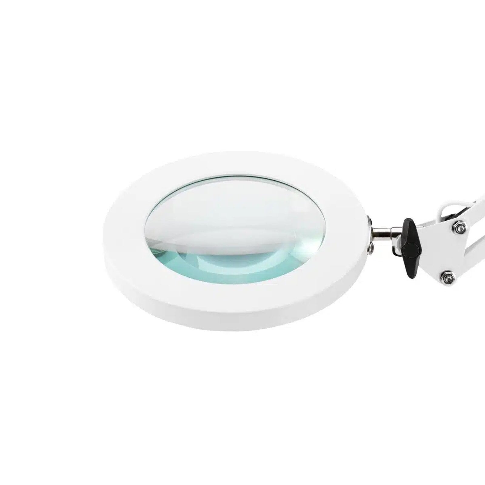 Detaliu lentilă din sticlă pentru lampa cu lupă LED Glow albă