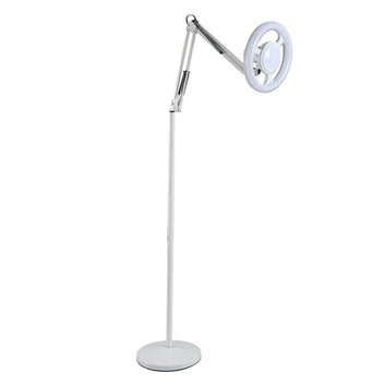 Lampa LED profesionala cu stativ reglabil pentru cosmetica/ tatuaje, model alb si negru