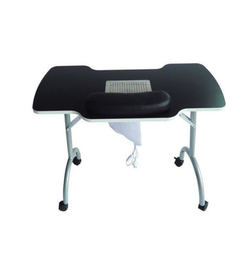 Masa pentru manichiura mobila, cu aspirator incorporat - Negru 9007