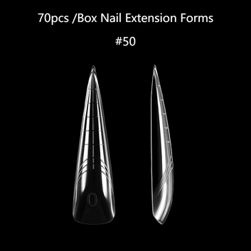 Tipsuri Reutilizabile Dual Form NO. #50 – Design Gothic Stiletto Extreme (70 buc)