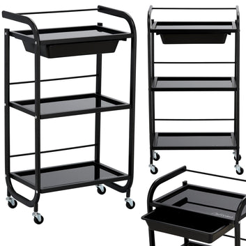 Ucenic metalic cu rafturi din sticla 3-PK-0030