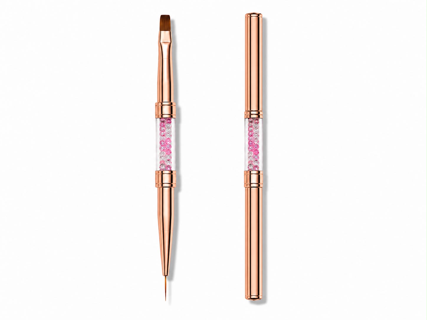 Detalii si Utilizare: Pensula Dubla Cosmeticos Liner 9mm si Gel Flat