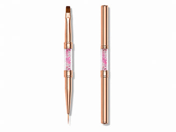 Detalii si Utilizare: Pensula Dubla Cosmeticos Liner 9mm si Gel Flat