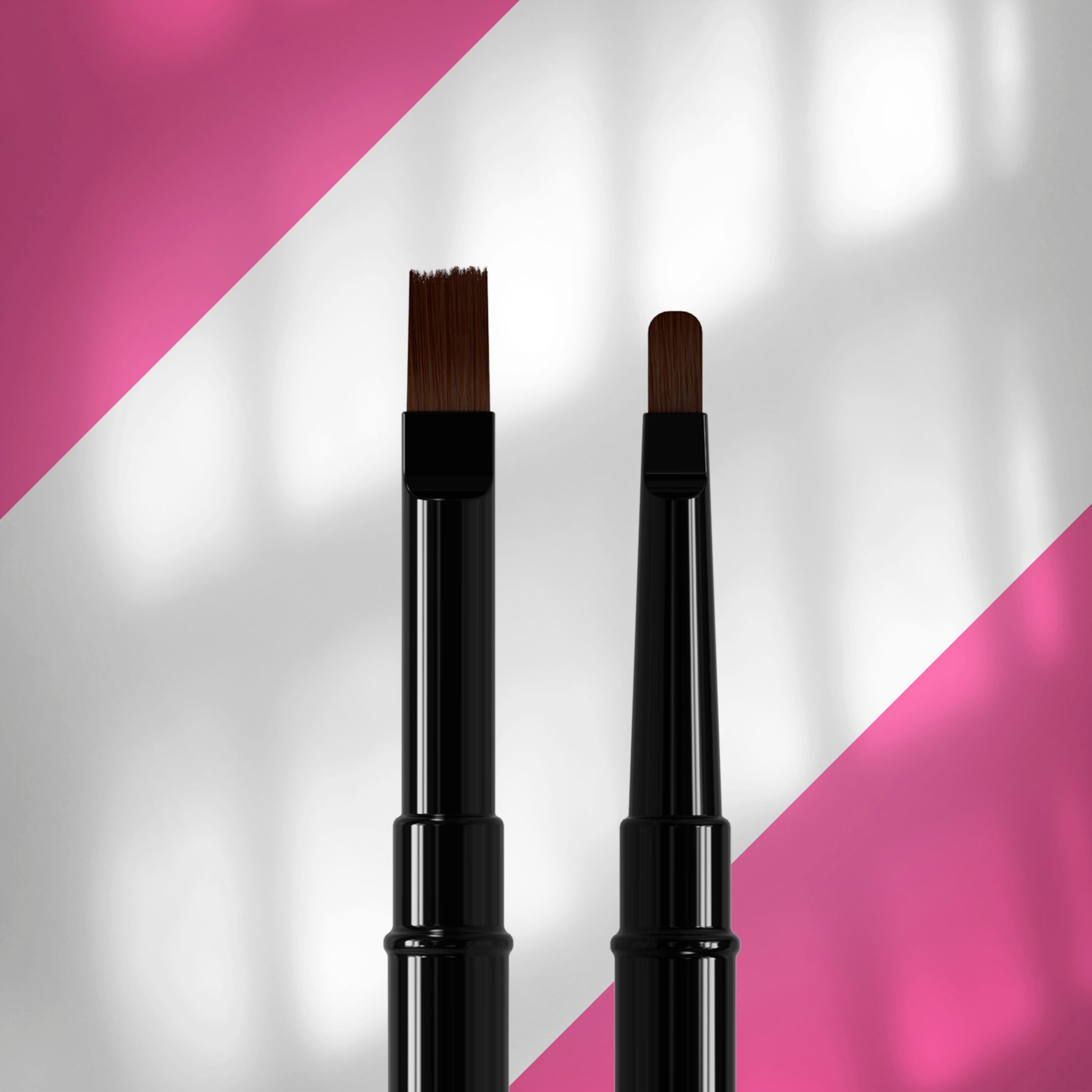 Pensula gel dubla STALEKS EXPERT NBE-04/08 pentru aplicare gel UV LED salon profesional
