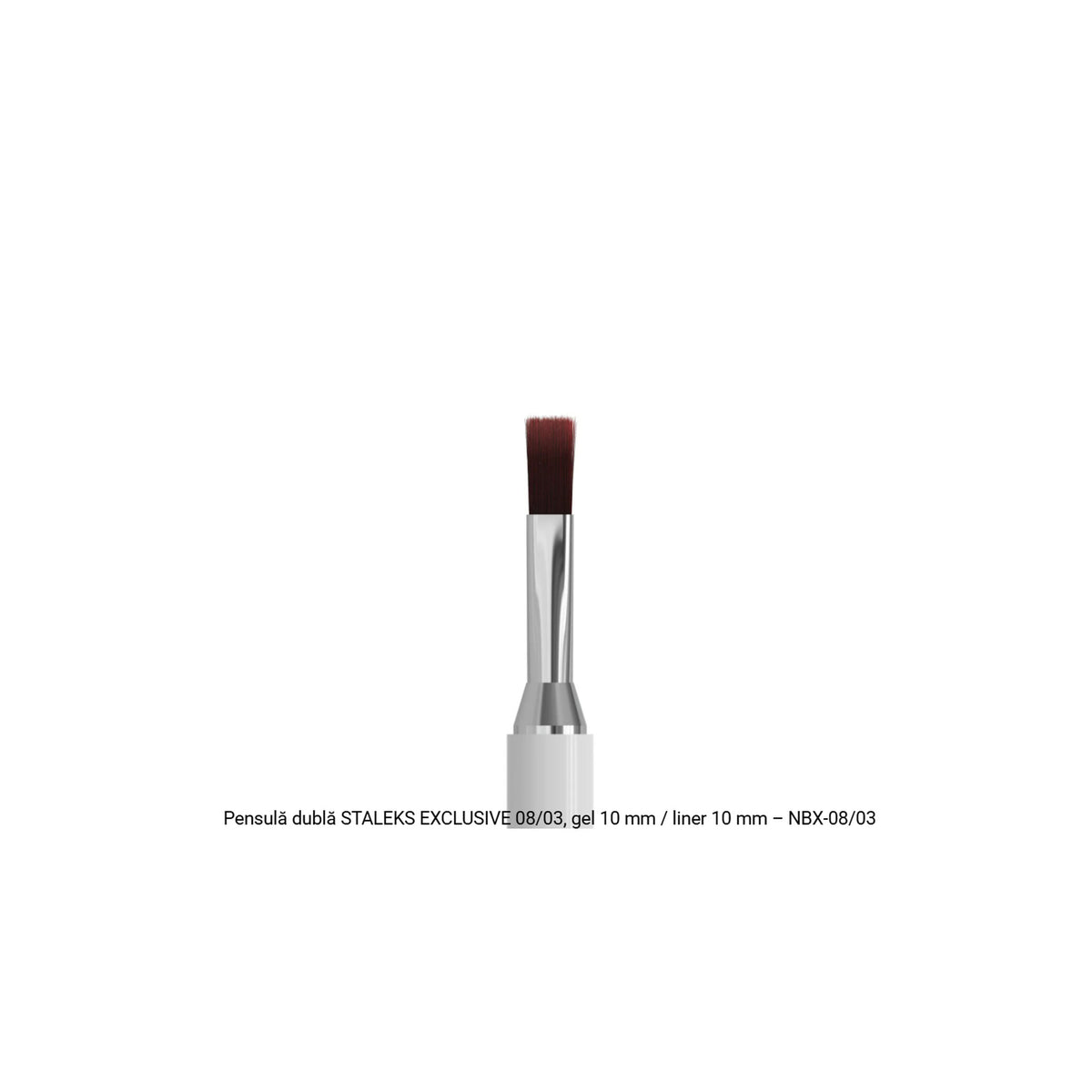Detaliu pensulă dreaptă pentru gel 10 mm STALEKS EXCLUSIVE 08/03