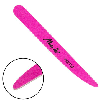 Set 10 BUC Pila Unghii SLIM MollyLac 100/100 - NEON PINK