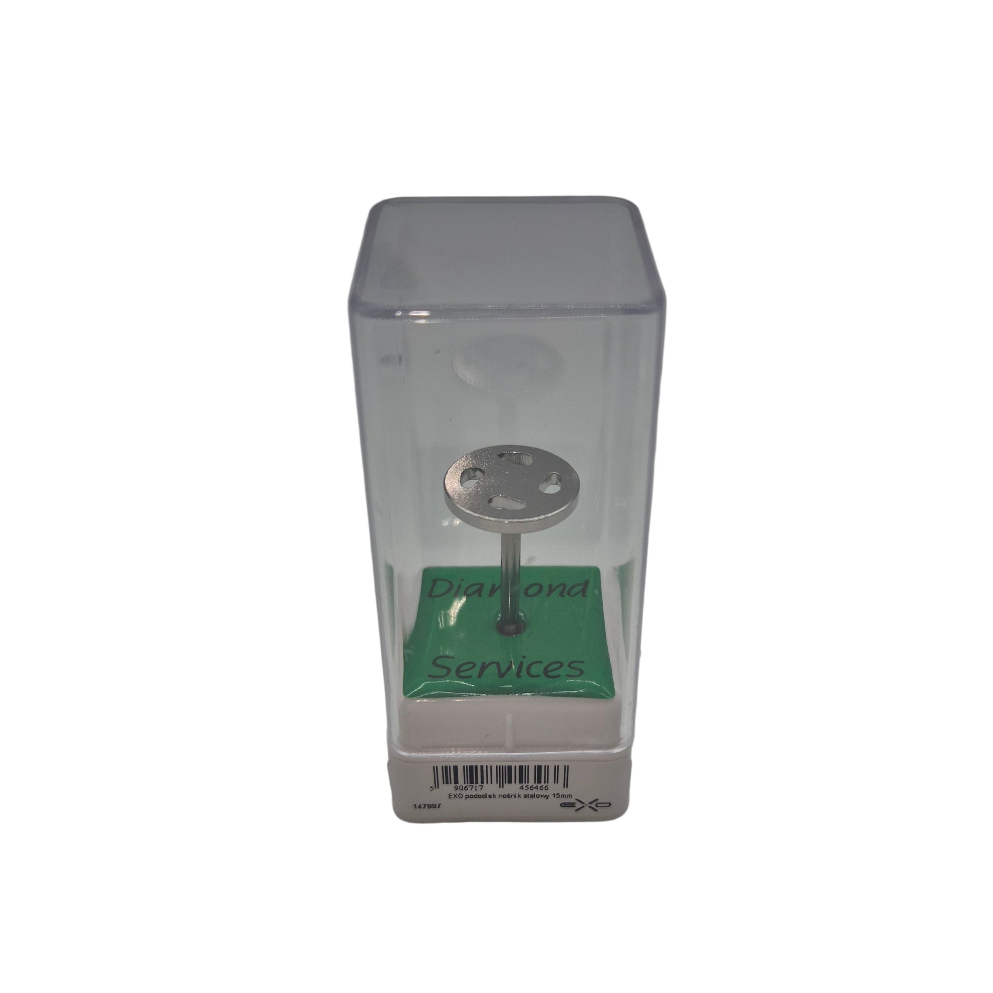 Disc metalic Diamond Services 15 mm pentru pedichiură profesională, oțel inoxidabil, compatibil cu pile de unică folosință