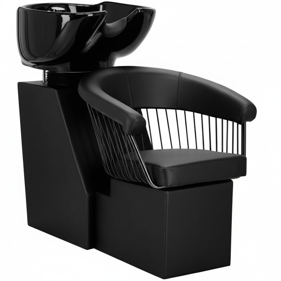 Scafă barber ergonomică Zoe pentru salon modern de frizerie cu confort premium și design elegant