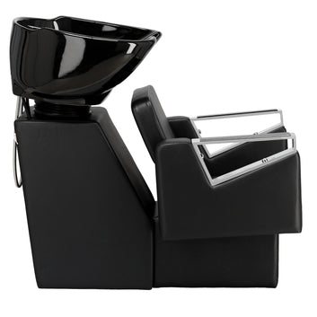 Scafa coafor/frizerie THOMAS  cu bol ceramic mobil, armătură si baterie