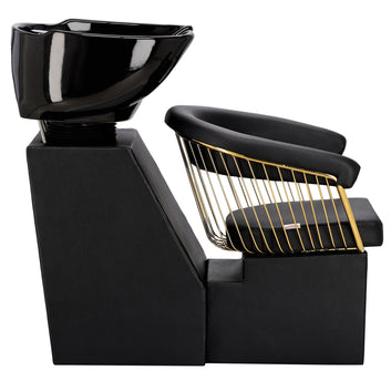 Scafa Profesionala Coafor/Frizerie Zoe - Design Premium cu Bol Ceramic Mobil
