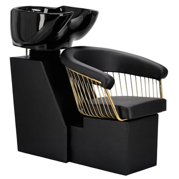 Scafa Profesionala Coafor/Frizerie Zoe - Design Premium cu Bol Ceramic Mobil